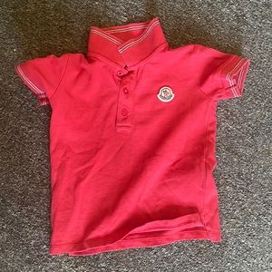 Moncler kid collar shirt
